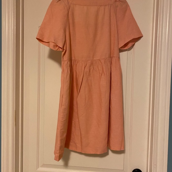 Madewell Pink Pleated Midi Sundress - Picture 2 of 2